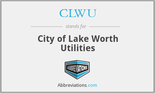 CLWU - City of Lake Worth Utilities