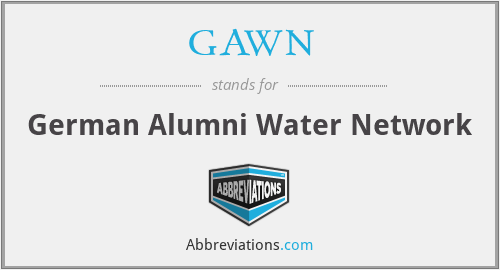 GAWN - German Alumni Water Network