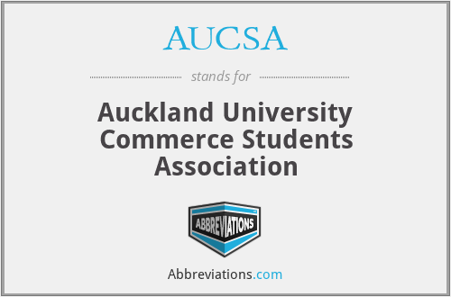 AUCSA - Auckland University Commerce Students Association