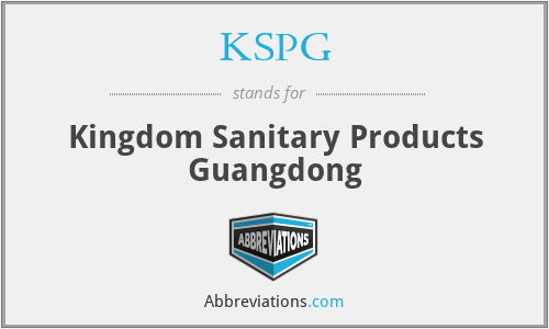 KSPG - Kingdom Sanitary Products Guangdong