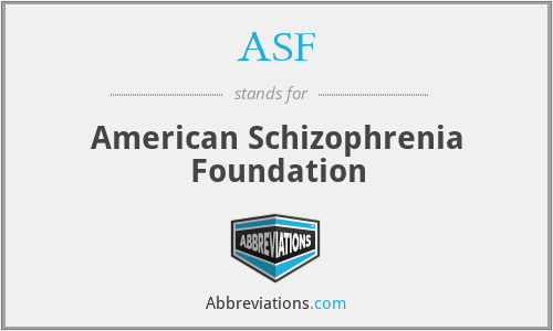 ASF - American Schizophrenia Foundation