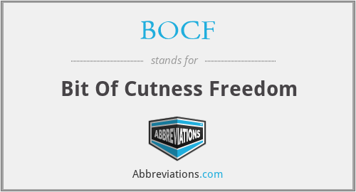 BOCF - Bit Of Cutness Freedom