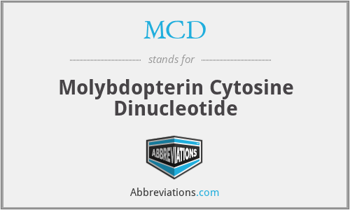 MCD - Molybdopterin Cytosine Dinucleotide