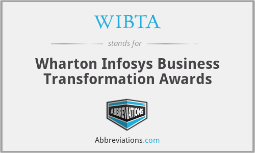 WIBTA - Wharton Infosys Business Transformation Awards