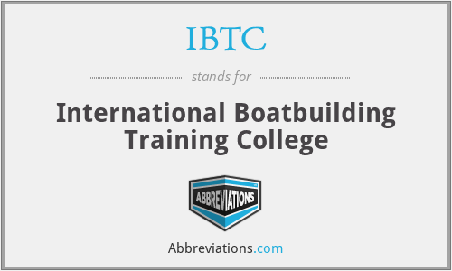 IBTC - International Boatbuilding Training College