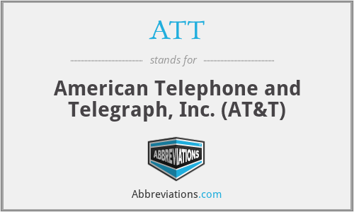 ATT - American Telephone and Telegraph, Inc. (AT&T)