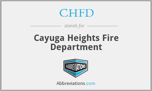 CHFD - Cayuga Heights Fire Department