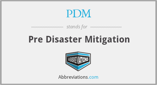 PDM - Pre Disaster Mitigation