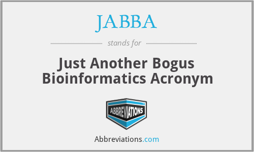 JABBA - Just Another Bogus Bioinformatics Acronym