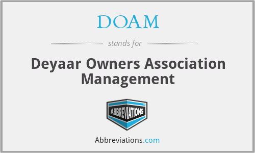 DOAM - Deyaar Owners Association Management
