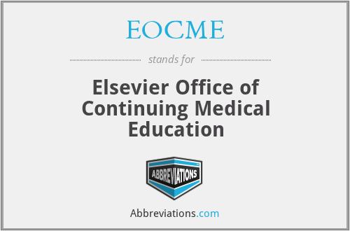 EOCME - Elsevier Office of Continuing Medical Education