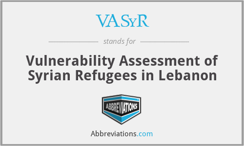 VASyR - Vulnerability Assessment of Syrian Refugees in Lebanon