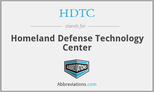 HDTC - Homeland Defense Technology Center