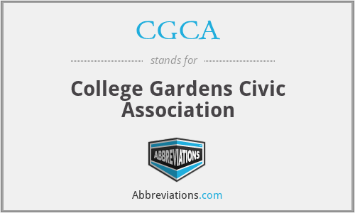 CGCA - College Gardens Civic Association