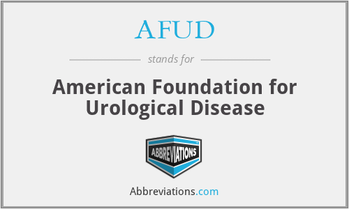 AFUD - American Foundation for Urological Disease