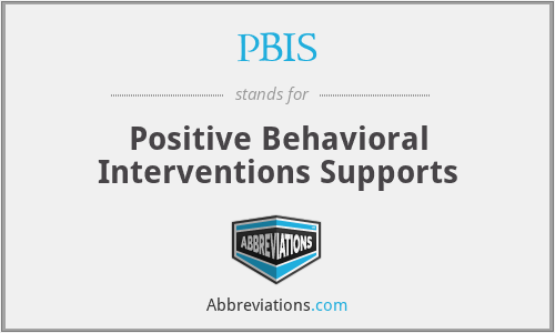 PBIS - Positive Behavioral Interventions Supports