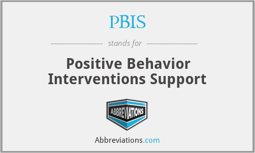 PBIS - Positive Behavior Interventions Support
