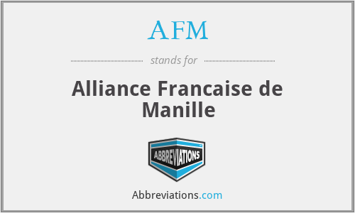 AFM - Alliance Francaise de Manille