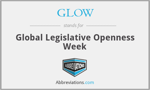 GLOW - Global Legislative Openness Week