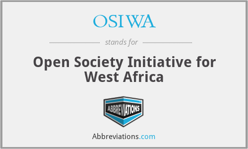 OSIWA - Open Society Initiative for West Africa