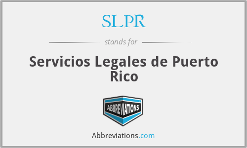 SLPR - Servicios Legales de Puerto Rico