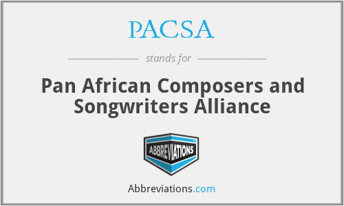 PACSA - Pan African Composers and Songwriters Alliance