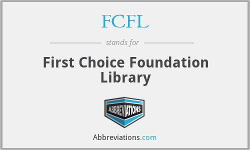 FCFL - First Choice Foundation Library