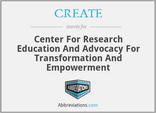 CREATE - Center For Research Education And Advocacy For Transformation And Empowerment