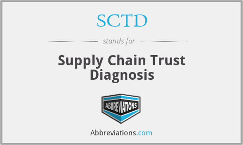 SCTD - Supply Chain Trust Diagnosis