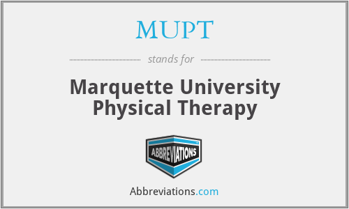 MUPT - Marquette University Physical Therapy