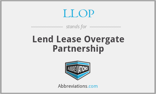 LLOP - Lend Lease Overgate Partnership