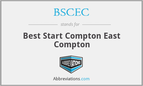 BSCEC - Best Start Compton East Compton