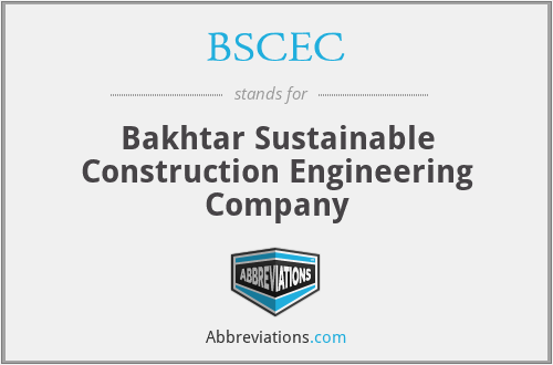 BSCEC - Bakhtar Sustainable Construction Engineering Company