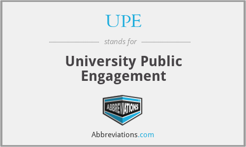 UPE - University Public Engagement