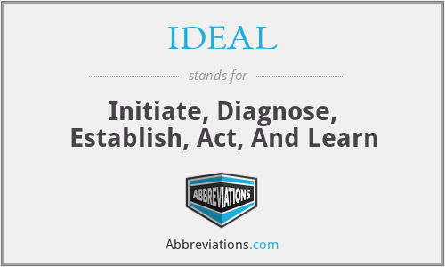 IDEAL - Initiate, Diagnose, Establish, Act, And Learn