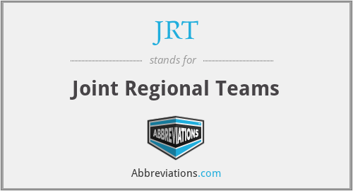 JRT - Joint Regional Teams