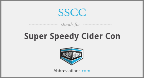 SSCC - Super Speedy Cider Con