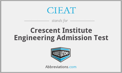 CIEAT - Crescent Institute Engineering Admission Test
