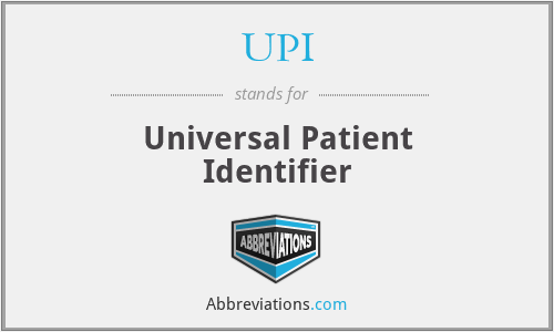 UPI - Universal Patient Identifier