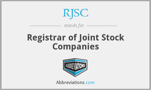 RJSC - Registrar of Joint Stock Companies