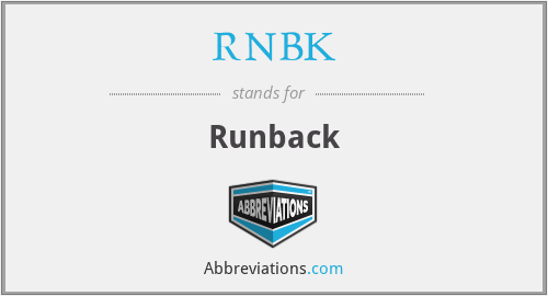 RNBK - Runback