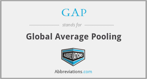 GAP - Global Average Pooling