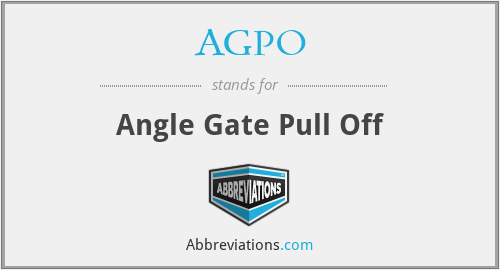 AGPO - Angle Gate Pull Off