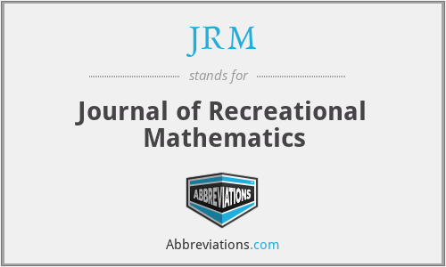 JRM - Journal of Recreational Mathematics