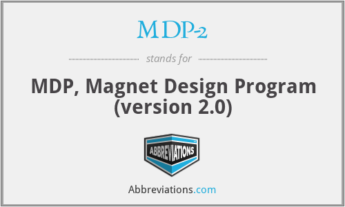 MDP-2 - MDP, Magnet Design Program (version 2.0)