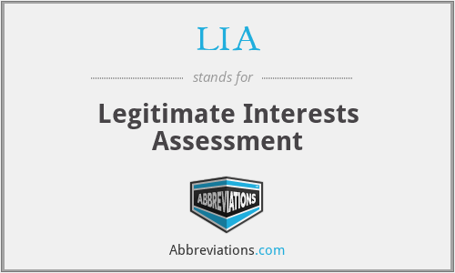 LIA - Legitimate Interests Assessment