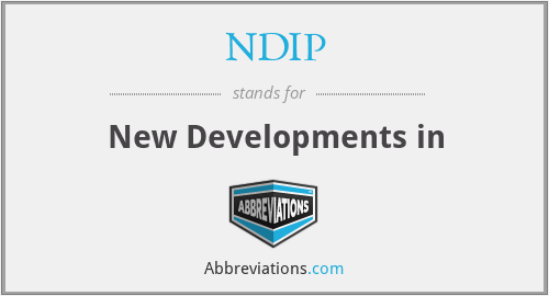 NDIP - New Developments in