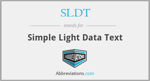SLDT - Simple Light Data Text