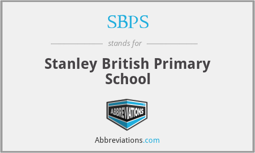 SBPS - Stanley British Primary School