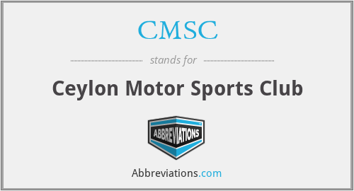 CMSC - Ceylon Motor Sports Club